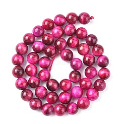 Natural Rose Tiger Eye Beads Strands&nbsp;G-G099-8mm-3