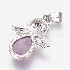 Natural Amethyst Pendants&nbsp;G-G651-A11