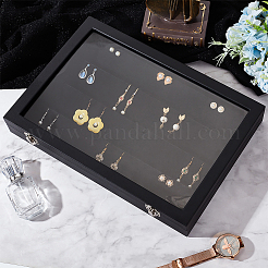Rectangle Imitation Leather Earring Presentation Box&nbsp;CON-WH0089-14A