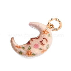 Brass Enamel Pendants&nbsp;ENAM-I087-03C