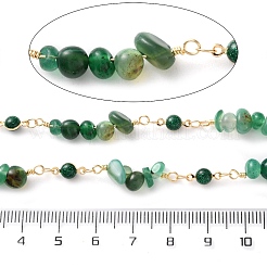 Handmade Brass Glass Link Chains&nbsp;CHC-F019-08G