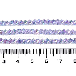 Electroplate Glass Beads Strands&nbsp;GLAA-Q105-04