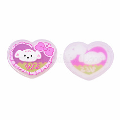Transparent Printed Acrylic Cabochons&nbsp;TACR-N016-05