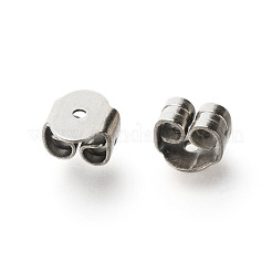 Tarnish Resistant 80Pcs 4Size 304 Stainless Steel Ear Nuts&nbsp;STAS-LS0001-18P