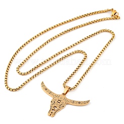 201 Stainless Steel Pendant Necklaces&nbsp;LS-NJEW-C066-17G