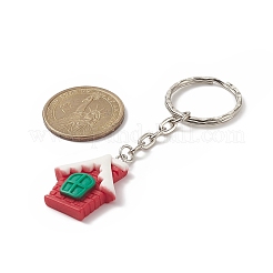 Christmas Theme Resin Pendant Keychain&nbsp;KEYC-JKC00443