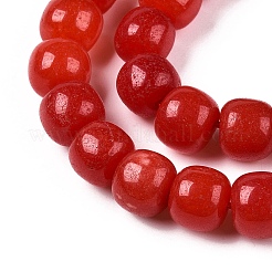 Dyed Natural White Jade Beads Strands&nbsp;G-T138-S15