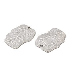 Tarnish Resistant 304 Stainless Steel Pendant Cabochon Settings&nbsp;STAS-E182-22P
