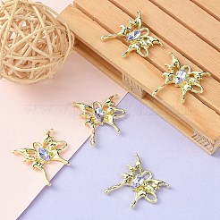 Rack Plating Alloy Connector Charms&nbsp;FIND-YW0001-93A