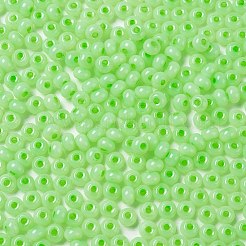 Imitation Jade 3/0 Glass Seed Beads&nbsp;SEED-Z001-A-A14