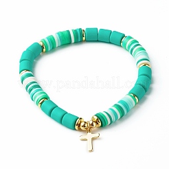 Handmade Polymer Clay Stretch Bracelets&nbsp;BJEW-JB06352