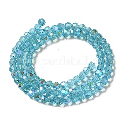 Electroplate Transparent Glass Beads Strands&nbsp;EGLA-A035-T4mm-L08