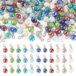 110Pcs 11 Colors Glass Pendants&nbsp;PALLOY-TAC0299