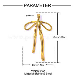 304 Stainless Steel Pendants&nbsp;STAS-OY016-18G