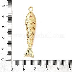 Brass Micro Pave Cubic Zirconia Pendants&nbsp;X-KK-Z125-06G-02