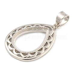925 Sterling Silver Pendant Setting with Prongs Mounting&nbsp;STER-B005-29P