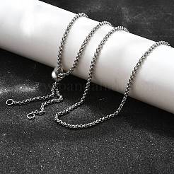 Non-Tarnish Adjustable 304 Stainless Steel Slider Necklaces&nbsp;X-NJEW-L156-003P