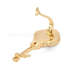 Brass Twister Clasps&nbsp;KK-A256-03G