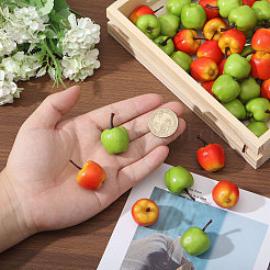 60Pcs 2 Colors Foam Imitation Apple&nbsp;DJEW-CA0001-43