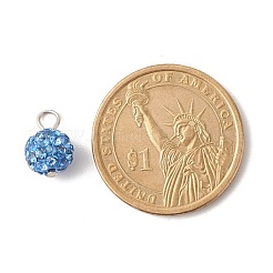 Polymer Clay Rhinestone Pendants&nbsp;PALLOY-JF01329