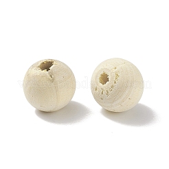 (Defective Closeout Sale: Spotted) Unfinished Natural Wood Beads&nbsp;WOOD-XCP0001-57