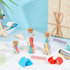 400Pcs 8 Colors Mini Wishing Bottle Paper&nbsp;AJEW-OC0005-10