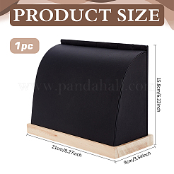Wood Slant Back Necklaces Storage Rack&nbsp;NDIS-WH0001-16D
