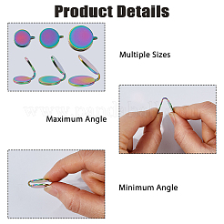 12Pcs 3 Styles 304 Stainless Steel Cuff Earrings&nbsp;EJEW-HS0001-36RC