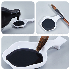 Flower Plastic Ink Dish&nbsp;AJEW-GF0013-76