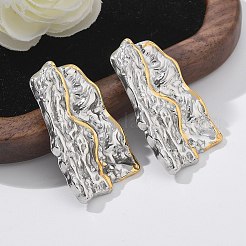 304 Stainless Steel Folds Stud Earrings&nbsp;EJEW-Z084-03GP-02