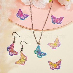201 Stainless Steel Filigree Pendants&nbsp;STAS-SZ0001-72