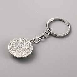 Glass Keychain&nbsp;KEYC-WH0024-18P-03