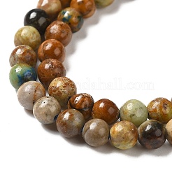 Natural Yellow Chrysocolla Beads Strands&nbsp;G-H298-A07-01