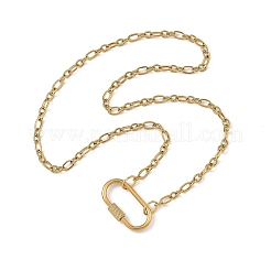 304 Stainless Steel Mother-Son Chain/Figaro Chain Necklaces for Women&nbsp;NJEW-JN06451