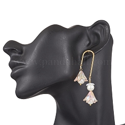3 Pairs 304 Stainless Steel Glass Dangle Stud Earrings&nbsp;EJEW-JE06481