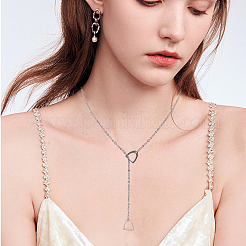 4Pcs 201 Stainless Steel Pendant Necklaces&nbsp;NJEW-CA0001-22P