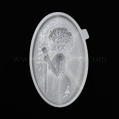 Jazz Women Singer Shape Display Decoration DIY Silicone Statue Mold&nbsp;DIY-K072-04