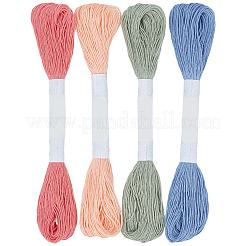 4 Skeins 4 Colors 6-Ply Cotton Embroidery Floss&nbsp;EMBR-WH20001-003D