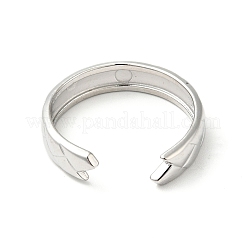 Non-Tarnish 304 Stainless Steel Scale Pattern Open Cuff Ring for Men Women&nbsp;RJEW-I085-16P