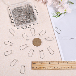 100Pcs 304 Stainless Steel Hoop Earrings Findings&nbsp;STAS-CN0001-48A