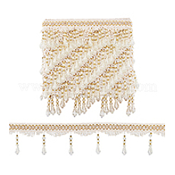 Curtain Acrylic Beaded Fringe Trim&nbsp;OCOR-WH0070-137B