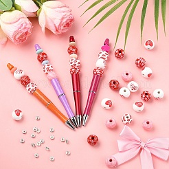 86Pcs Valentine's Day Themed Plastic Beadable Pens&nbsp;DIY-YW0012-28