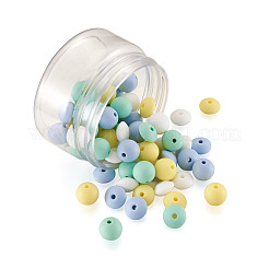 80Pcs 8 Style Food Grade Eco-Friendly Silicone Beads&nbsp;SIL-TA0001-03