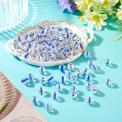 100Pcs Crackle Transparent Glass Beads&nbsp;GLAA-TADJ0001-12D