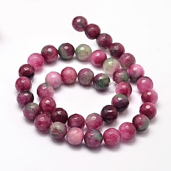 Dyed Natural Malaysia Jade Round Bead Strands&nbsp;G-L395-39-10mm