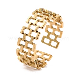 Ion Plating(IP) 304 Stainless Steel Finger Rings&nbsp;RJEW-L102-20G