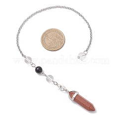 Bullet Synthetic Goldstone Pointed Dowsing Pendulums&nbsp;PALLOY-JF04562