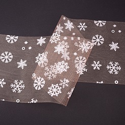 Snowflake Deco Mesh Ribbons&nbsp;OCOR-P010-G03