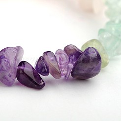 Colorful Gemstone Chips Stretch Bracelets&nbsp;BJEW-JB01546