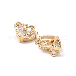 Brass Micro Pave Cubic Zirconia Pendants&nbsp;KK-A259-18G-02